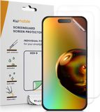 kwmobile 3x screenprotectors geschikt voor iPhone 15 Pro