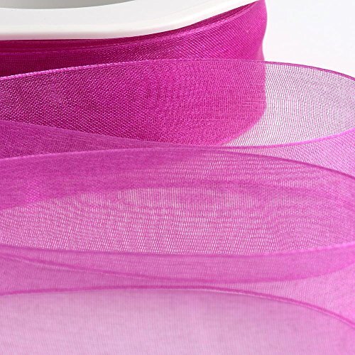 Italian Options Organza Lint 25mm x 20M - Magenta