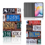 B2Ctelecom Samsung Galaxy Tab S6 Lite | S6 Lite (2022) Tablet Hoesje met foto Kentekenplaten