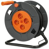 Doe-het-zelf Zenitech Doe-het-zelf haspel – 4 stopcontacten 16 A – 3G1,5 mm² – 40 m – Orange