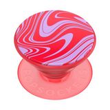 PopSockets Kiss Me Pink telefoongreep met uitbreidende kickstand, zelfklevende grip