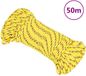 vidaXL Boot touw 3 mm 50 m polypropyleen geel