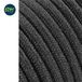 Enzo EDM Omsponnen snoer 2x0,75qmm zwart 25m