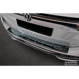 Zwart-Chroom Volkswagen Zwart-Chroom RVS Achterbumperprotector compatibel met Passat Variant (CJ5) 2023- 'Ribs'