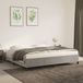Maison Exclusive - Cadre de lit sans matelas, gris clair, 200x200 cm, velours