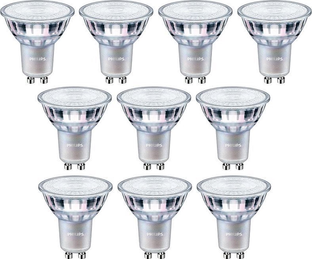 Philips 10 stuks LED GU10 4.9W/927 60º Dimbaar Cri90