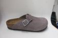 Birkenstock Boston Enfants Daim Cuir Violet Fané