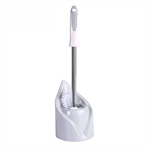 2 Pcs Siliconen Soft Borstel Borstel Set Free Poning Toilet Lange Handvat Reiniging Borstel Stijl  Platte Kop Met Basis