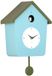 Karlsson Wandklok Cuckoo Light - Mistigblauw - 23x10.5x26.4cm