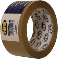 HPX verpakkingstape pp 50 mm x 66 m bruin