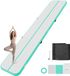 StarTech Latios Opblaasbare gymnastiekmat - Airtrack trainingsmat - 500 x 100 x 10 cm - Antislipoppervlak - 600 W elektrische luchtpomp - Reparatieset en draagtas - Mintgroen