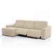 FAVERTI Overtrek voor chaise longue, kort hoekdeel links (voorkant), 2 poten, model Nove, bekleding voor chaise longue, zeer verstelbaar, beige, kwaliteitsbescherming van jacquard-stof, katoengevoel