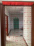 ZiDeTang Acryl kralen deurgordijn huisdecor kwastje kamerscheidingsgordijn (100 cm bij 195 cm, hart rood)