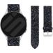 Strap-it Samsung Bracelet cuir pailetté Samsung Galaxy Watch 6 - 40mm (noir)