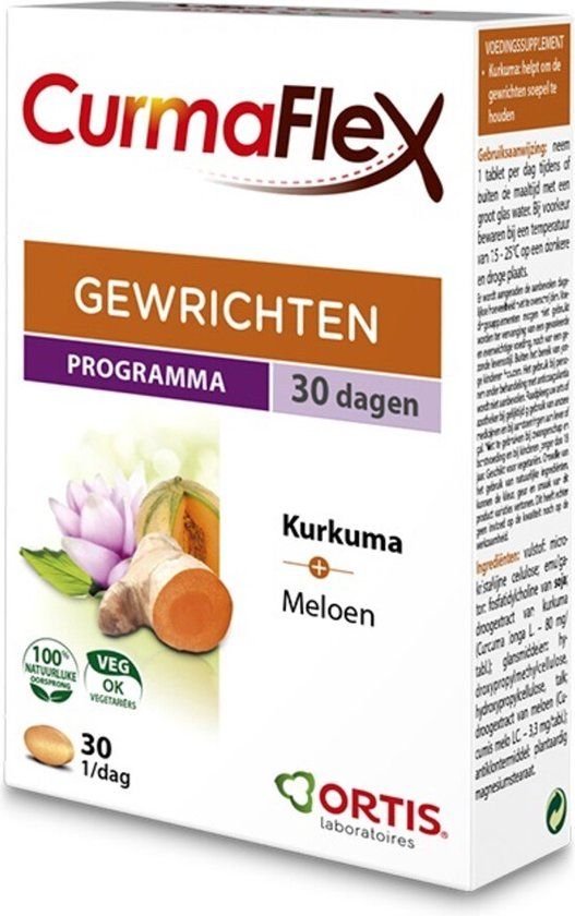 Ortis Curmaflex Kurkuma Meloen 30 tabletten