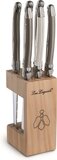Lou Laguiole Tradition 6-delige Steakmessenset - Peper/Parel/Taupe