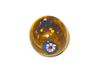 Glazen parels met transparant goudpatroon, diameter 1,8 cm, 500 g, 85 u, ca.