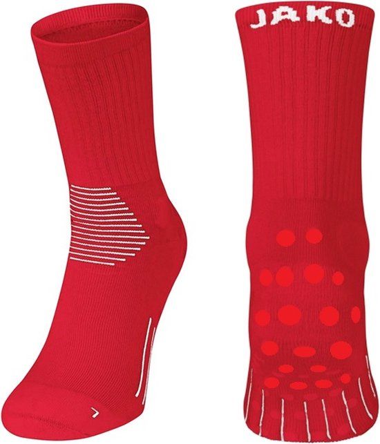 Jako Comfort Gripsokken - Rood | Maat 43-46