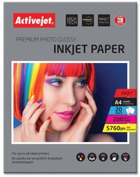 ActiveJet AP4-200G20 (A4; 20 exemplaren) Glanzend papier