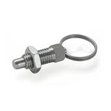 Ganter Normelemente GN 717-8-M12-AK-NI - roestvrijstalen vergrendelbouten, zilver, 2 stuks