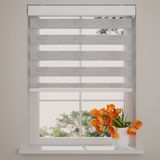 DTCH Duo Rolgordijn Splendid Fiber - Lichtdoorlatend - Grey - 190 x 175
