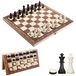 Omgoods - Magnétique (effet Hall) Jeu d'échecs 3-en-1 Ensemble en bois