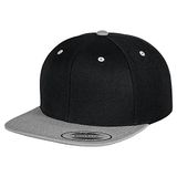 Flexfit Classic Snapback 2-Tone Cap uniseks-volwassene pet, zwart/zilver, One Size
