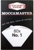 Moccamaster Filterpapier nr. 1 Cup-one - 80 stuks - Wit