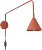 Sollux Lighting Wandlamp Nox - E14 - rode oker - staal