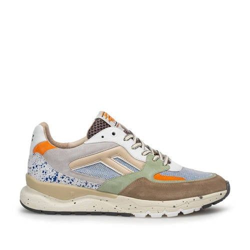 Floris van Bommel De Treener 01.55 textiel sneakers lichtbruin