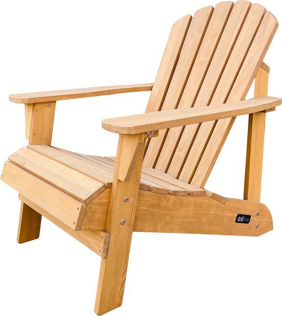 AXI Carmen Adirondack Stoel Bruin - Houten Loungestoel met Armleuningen - Hoge Rugleuning - 90,5x78,4x93cm