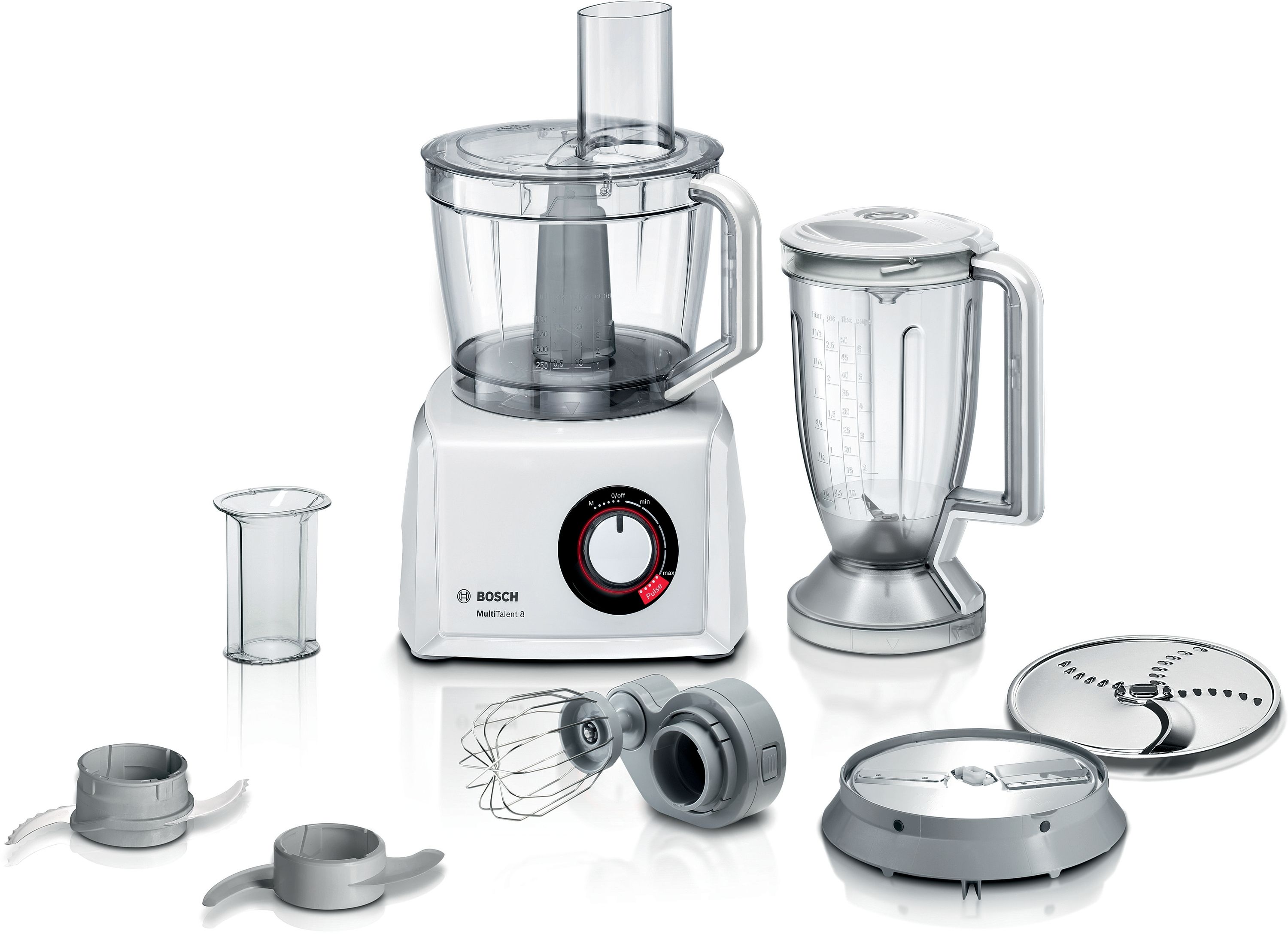 Bosch MC812W501 - Foodprocessor - 1000W - Wit - Ingebouwde weegschaal