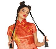 FIESTAS GUIRCA Queue de cheval frisée, noir, 70 cm