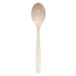 120 stuks premium lepels 13 cm, ivoor, houtvezel