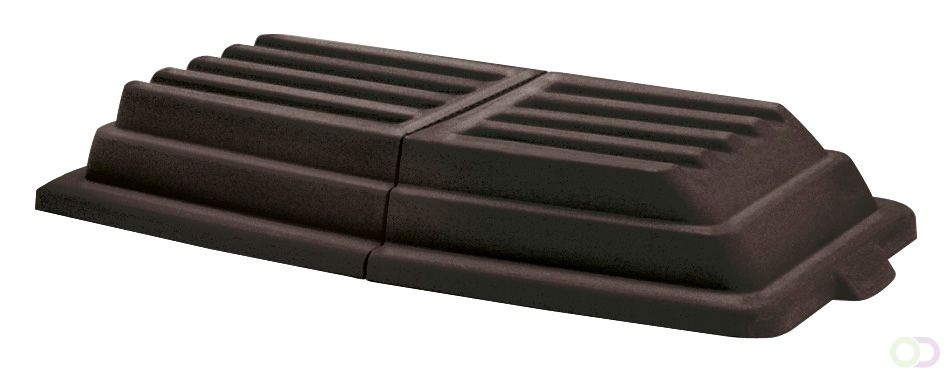 Rubbermaid Deksel Tilt Truck 0,6 m3 zwart