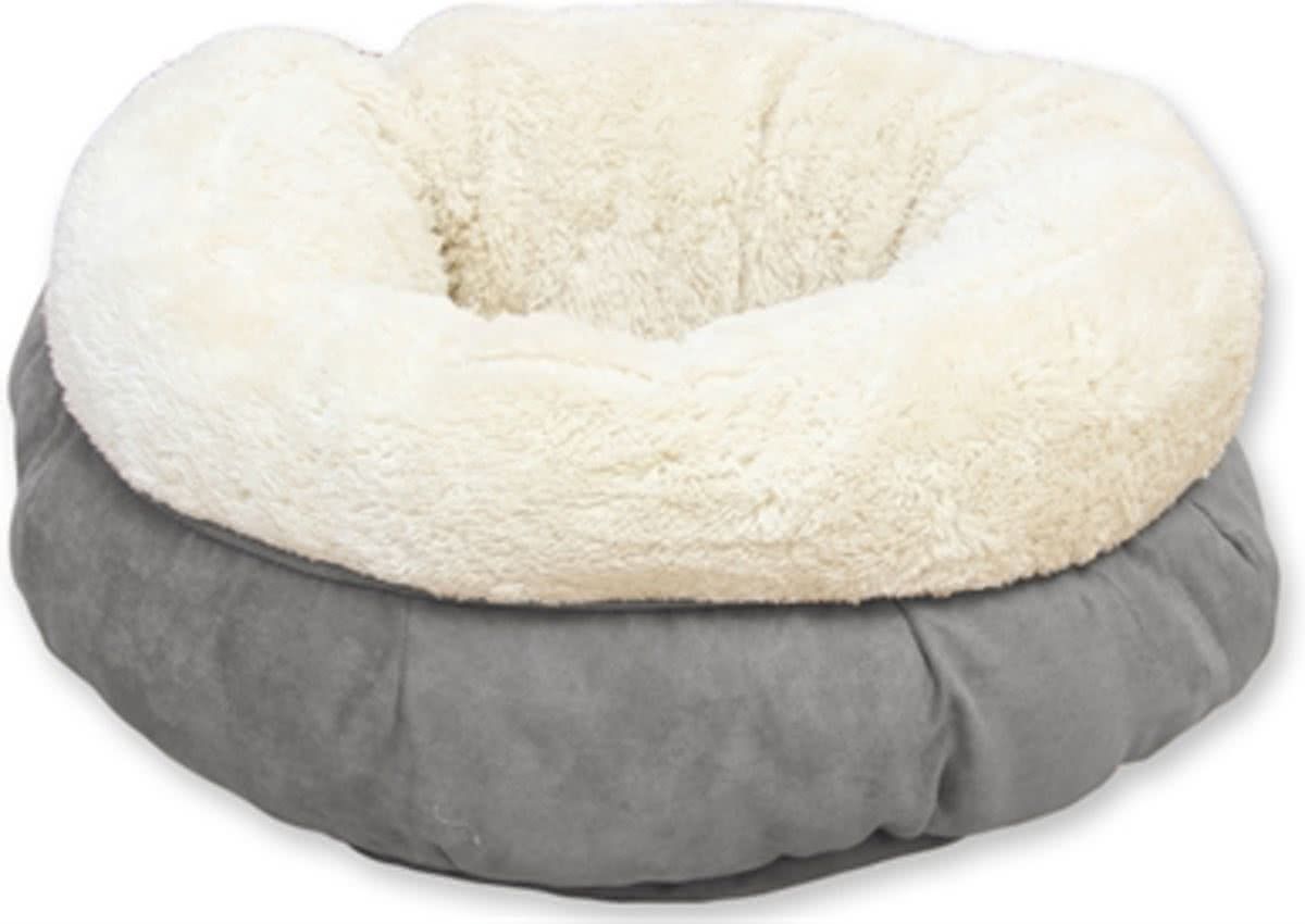 All For Paws AFP Lambswool Donut Bed Grey