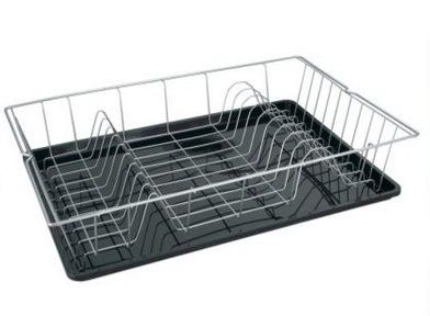 Metaltex Colonia Afdruiprek - Zwart/RVS - 48x30cm - Tafelblad