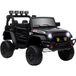 ALLAUVE Icecat Voiture Électrique Enfant Tout-terrain Avec Télécommande 2,4g, Double Moteur 12v, Klaxon Et Éclairages Led, 100x63x65cm, Noir
