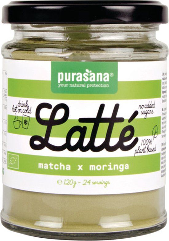 Purasana Matcha Moringa Latté Bio 120 gr
