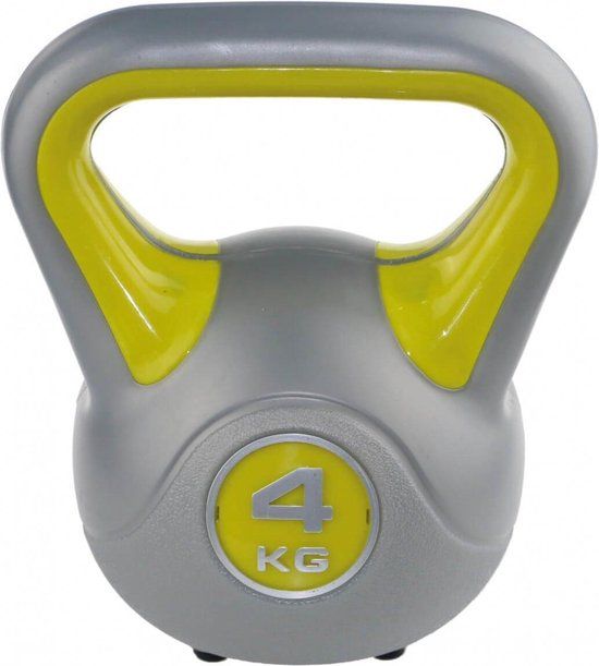 Sveltus Kettlebell Fit - 4 kg - Geel/Grijs