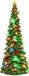 vidaXL SALO kerstboom 16,5 x 15,5 x 40 cm Kunststof Groen
