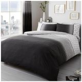 GC GAVENO CAVAILIA Beddengoedset voor tweepersoonsbed (200 x 200 cm), polyester-katoenmix, grijs