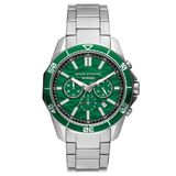 Armani Exchange Spencer AX1957 Horloge - Staal - Zilverkleurig - Groen - Ø 44 mm