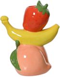 Decoris Vaas Porselein H18cm Fruit