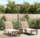 Prolenta Maison Exclusive Parasol met aluminium mast, 180x110 cm, taupekleurig