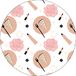 Bonateks Tapis de souris rond imprimé numériquement, base antidérapante, pour bureau et maison, diamètre : 22 cm
