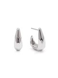 SINGULARU - Oorbellen Hoepel Espresso. Messing met 18Kt goudlaag of rhodium. Sieraden voor dames
