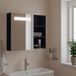 Maison Exclusive - Armoire de salle de bain à miroir avec LED gris 60x13x52 cm