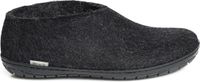 Glerups Warme Vilten Pantoffel Zwart Rubber Zool ar-02-02-46