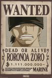 ABYSTYLE Your Decoration B.V. Poster One Piece - Wanted Zoro Wano 61x91,5cm